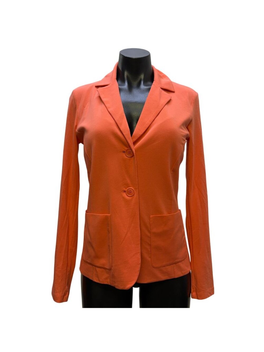 Weekend Max Mara Coral Blazer-Style Top With Button Closure S